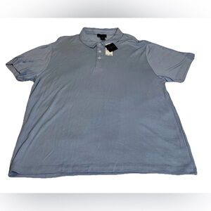 Magaschoni Man Mens Polo Shirt XL 75% Modal  Blue Color Short Sleeve Stretch New